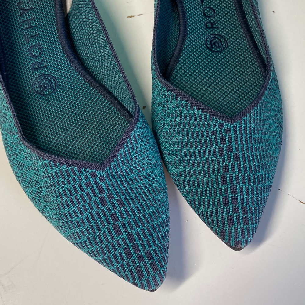 Green Pointy Toe Rothy’s Fits Womens Size 8 / 38.5 - Picture 3 of 12